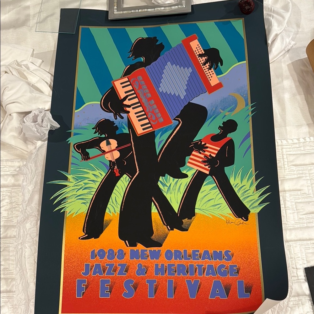 1988 New Orleans Jazz & Heritage Festival Poster